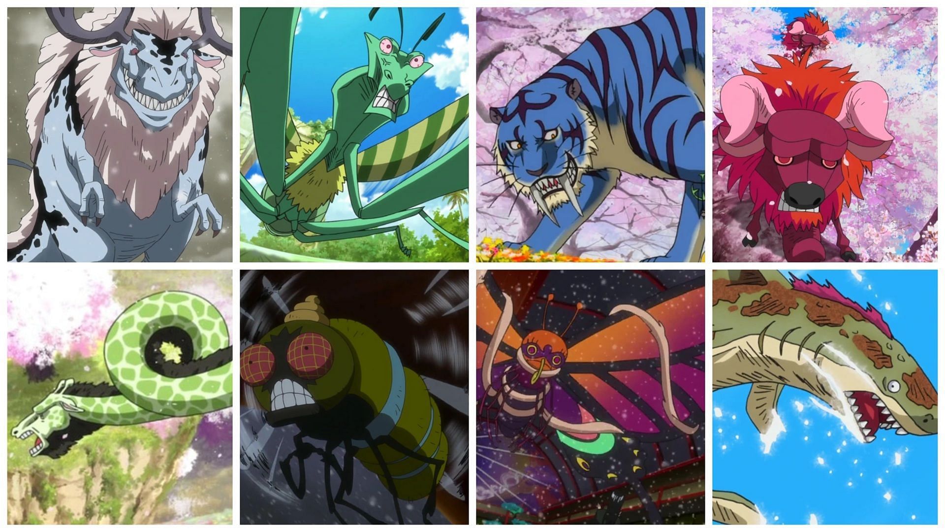 Some of the animals seen in the movie Strong World (Image via Toei Animation)
